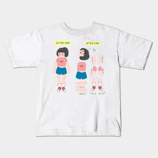 Gym girl Kids T-Shirt